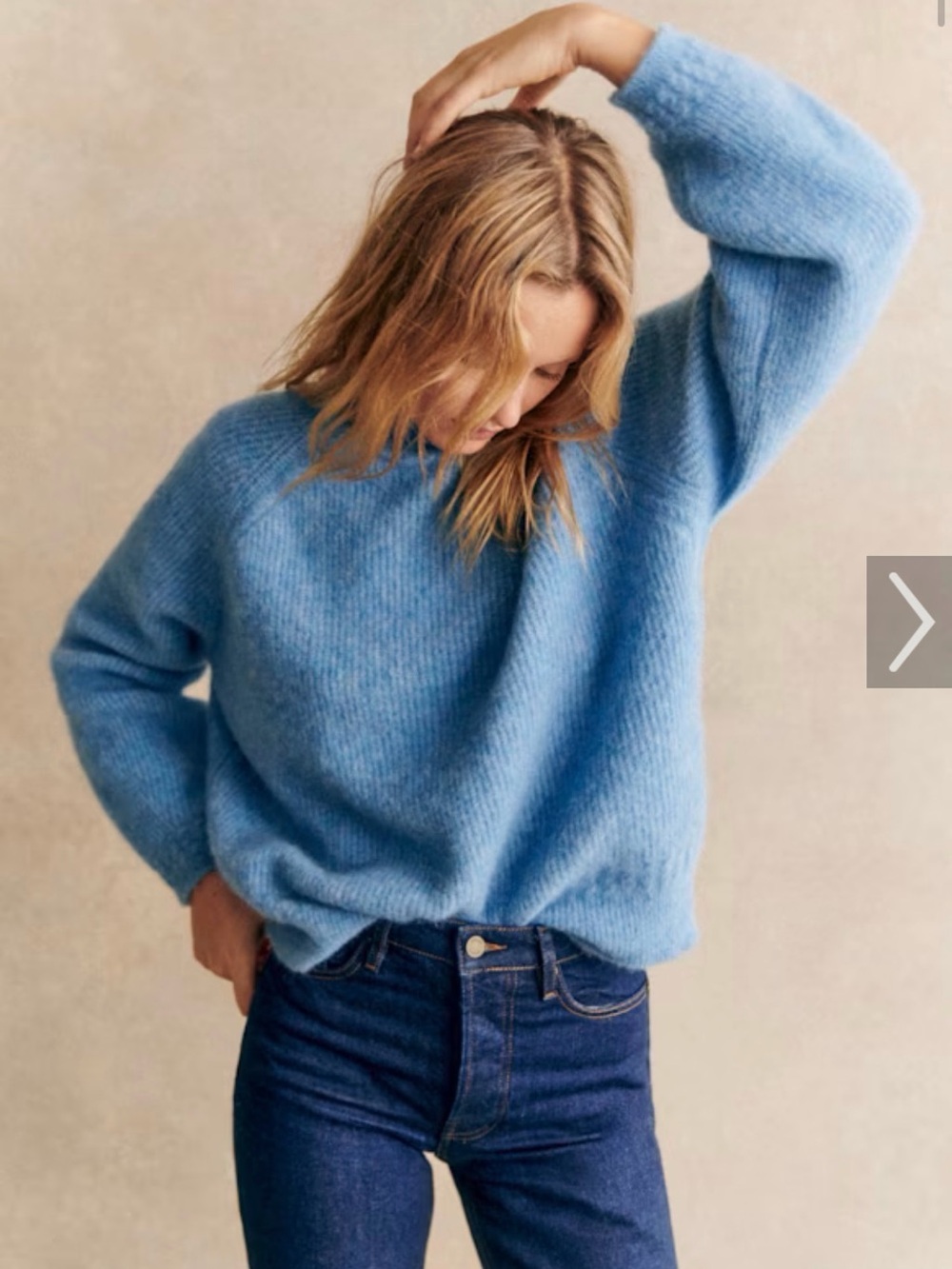 Sezane Otis Sweater Storm Blue